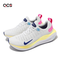 Nike 慢跑鞋 Wmns Reactx Infinity Run 4 女鞋 白 藍 針織 緩震 運動鞋 DR2670-009