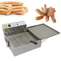 Stainless Steel Electric Fryer Deep-Fried Dough Sticks Fryer Commercial Doughnut Fryer With Oil Drain Valve Fryer