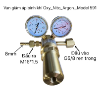 Model 591 áp suất cao, van giảm áp bình khí oxy, nito, argon...Van giảm áp model 591