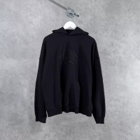 BALENCIAGA Jaket BALENCIAGA PARIS ALL BLACK HOODIE 100% ORIGINAL