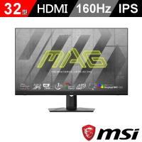 MSI 微星 MAG 323UPF 32型 IPS 4K 160Hz 電競螢幕(1ms/FreeSync/HDR600/Type-c 90w充電)