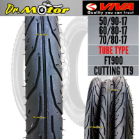 VIVA TYRE 17 Tube Type FT900 50/90-17 60/80-17 70/80-17 80/80-17 Cutting TT9 Made In Malaysia Tayar 