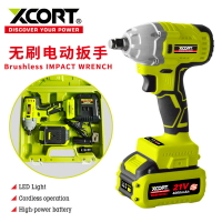 XCORT電動扳手直銷工業級大扭力無刷帶沖擊適用汽修架子工木工