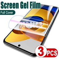3PCS Hydrogel Screen Protector For Xiaomi Poco M3 M4 X3 GT NFC Pro 5G Soft Protective Film For Poco X 3NFC M 3Pro 3GT 4Pro M4Pro