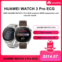 New Arrival Original HUAWEI WATCH 3 Pro new ECG ECG Analysis eSIM Standalone Call and Networking Exclusive Titanium Strap