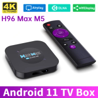 H96 Max M5 Smart TV Box Android 11 2.4G WiFi Support 4K 3D Set Top Box Ultra HD Media Player 2023