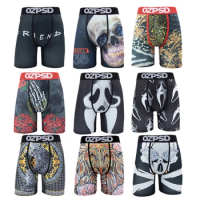 OZPSD Sexy Men Underwear Boxers Cueca Male Panty Lingerie Men Underpants Boxershorts Plus Size Breathable Print Man Boxer Briefs