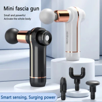 Mini Massage Gun Deep Tissue Percussion Fascial Gun Relaxation For Body Neck Back Muscle Massager Relief Fitness Slimming Pain