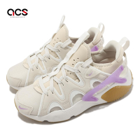 Nike 休閒鞋 Wmns Air Huarache Craft 女鞋 米白 紫 襪套式 武士鞋 膠底 DQ8031-103