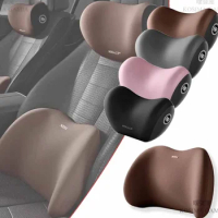 Car Pillow Headrest Neck Pillow Memory Foam Cervical Lumbar Support Car Headrest Back Pad Back Pillow Office Car Interior Acces