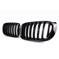 1 Pair Gloss Black Front Bumper Kidney Grille For BMW X3 F25 X4 F26 2014 2015 2016 2017 ABS Replacement Car Styling