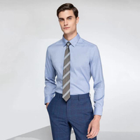 G2000  เสื้อเชิ้ตผู้ชาย ทรงสมาร์ทฟิต รุ่น 2112121275 - สีฟ้า