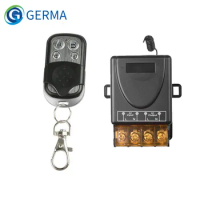 GERMA AC 110V 220V 30A 1CH Relay Receiver Controller and 4botton RF 433 Mhz Transmitter Wireless Remote Control