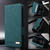Leather Flip Phone Case For Sony Xperia 1 II Xperia 5 II Xperia 10 III Xperia Ace III Xperia Pro I Luxury Magnetic Wallet Cover