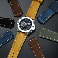 Convex mouth watch belt for CASIO G-Shock GST-B400 / GST-B200 series cowhide watchband accessories 24 * 14mm 24 * 16mm strap
