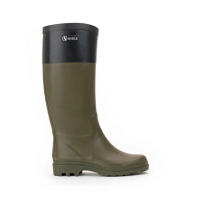 【AIGLE】女 造型休閒膠靴AG-F8492A080 軍綠(女膠靴 休閒膠靴 雨靴 長靴)