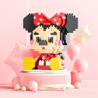 Bricks Balok Susun Sanrio Gelatoni Donald Ducks Disney Hadiah ulang tahun Anak Blok Mainan Plastik T