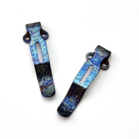 Custom Blue Colorful Knife Titanium Pocket Clip For Benchmade Bugout 535 940 980 560 585 Griptillian 551 Emerson CQC ProTech ZT