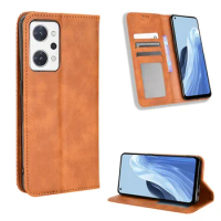 For OPPO Reno 9A Reno7A Cover Luxury Flip Leather Wallet Magnetic Adsorption Case For OPPO Reno 7A oppo Reno9A Phone Bags