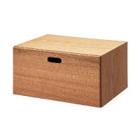 【MUJI 無印良品】橡木組合收納櫃/半型/抽屜/1段(大型家具配送)