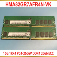 1Pcs Server Memory For SK Hynix RAM 16GB 16G 1RX4 PC4-2666V DDR4 2666 ECC HMA82GR7AFR4N-VK