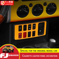 For Toyota FJ Cruiser Central Control Driving Assistance Patch Decorative Panel Cigarette Lighter Cruiser Interior Accessories