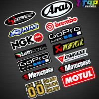 2 Set of Reflective Motorcycle Edge Strips Bike Helmet Stickers Car Styling Vinyl Decals MOTUL Arai 