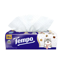 【TEMPO】寶島限定貓福珊迪限量版抽取式廚房紙巾(60抽/共12包入/箱購)