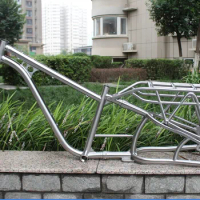 Kid bike frame customized in titanium, child bicycle frames in Ti3al2.5v, strong titanium kid seat frame