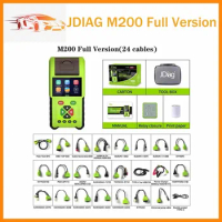 JDiag M200 Multilingual Universal Motorcycle Scanner With 24 Cables PK M100 Pro Motorcycle Scanner Motorcycle BTester