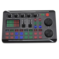 Sound Card Microphone Sound Mixer Sound Card Audio Mixing Console Amplifier Live Music Mixer Amplifier DJ Equipment