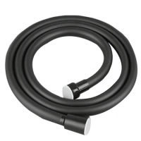 Bathroom 1.5M Flexible Black PVC Shower Hose Explosion-Proof Hose Home Bathroom Pipe Fittings Hose