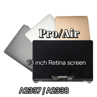หน้าจอ LCD ใหม่ A2338 A2337 สำหรับ Pro Air Assembly 2020 Retina M1 EMC 3598 3578 เปลี่ยนสีเทา สีเงิน