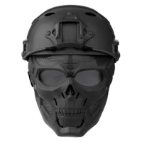 Airsoft Helmet Set,Tactical Helmet with NVG Mount,Protective Airsoft Mask Tactical Full Face Protection Airsoft Paintball Helmet