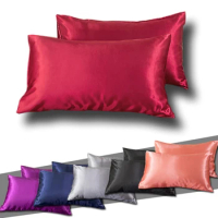 2pcs Envelop Pillowcase Silky Soft Pillow Shams 50x75cm/50x100cm