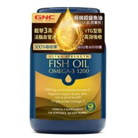 GNC 極純超級魚油 1200mg OMEGA-3 rTG 型 120 粒