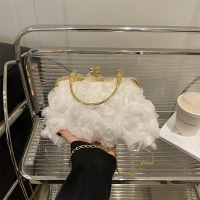 Sweet Women's Handbag ๐ท Velvet Flower | Clutch + Sling Chain | Sesuai Hanfu, Cheongsam & Event
