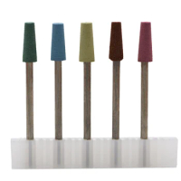 5PCS/LOT Rubber Silicon Nail Drills Bit Buffer Mills Rotary Burr Smoothing Cutter for Manicure Electric Machine Tools