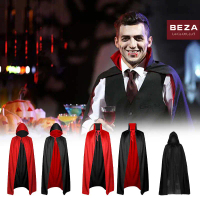 Jubah Halloween、costum Jubah Hitam Jubah Hitam Jubah Nenek Sihir