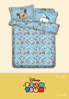 大賀屋 tsum 床包 附 枕頭套 床單 寢具 2入米奇 米妮 迪士尼 Disney 正版 授權 T00120254