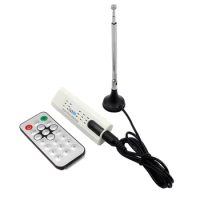 Set USB 2.0 DVB-T2 DVB-C DVB-T FM DAB Digital Satellite TV Tuner HDTV Stick Receiver with Antenna Remote FM DAB SDR USB Dongle