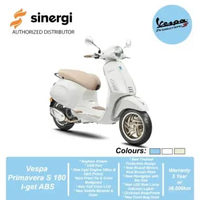 Vespa Primavera S 150 I-get ABS [OFF THE ROAD] Sepeda Motor New White Innocente