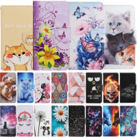 Butterfly Cat Wallet Flip Case For OPPO Find X5 Pro X3 Reno 8 Pro Reno7 6 Reno 5 Lite 5F 5Z 5G Magnetic Leather Phone Back Cover