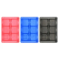 24 in 1 Storage Case Game Cards Holder for Nintend 3DS Portable Travel Container Transparent Black