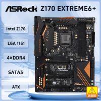 ASRock Z170 Extreme6+ Motherboard Intel Z170 LGA 1151 DDR4 64GB ATX Supports 7th/6th Gen Intel Core i5-6500 i3-7100 G4400 cpu