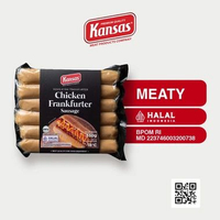Kansas Sosis Ayam Frankfurter Asap 330gr (6 pcs) (Chicken Frankfurter Smoked Sausage)