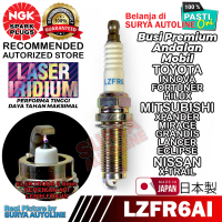 BUSI MOBIL NGK ORIGINAL PREMIUM LASER IRIDIUM  LZFR6AI UNTUK TOYOTA INNOVA FORTUNER HILUX MITSUBISHI