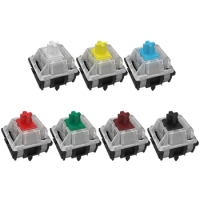 Gateron mx switch 5 pin Switches RGB SMD 5pin Axis Compatible for cherry MX mechanical Keyboard diy Switches Yellow Red Dropship