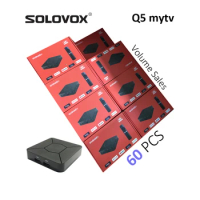 SOLOVOX 60PCS Q5 LemonTV Android 10 Smart TV RCU BT Vocie Control Box Volume Sales Spain Wharehouse Player