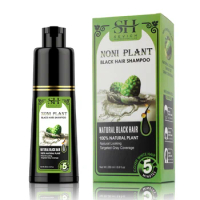 Natural Plant Essence Black Hair Dye Shampoo Herbal Fast Black Hair Color Shampoo for White Gray Hair Into Black